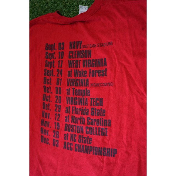 Fruit of The Loom T Shirt Mens XL Red Football 2005 Fear The Turtle Graphic Logo - Picture 6 of 9